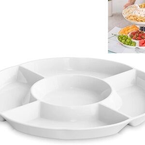 🌻5/$30🌻 🆕 Maxwell & Williams White Basics Chip & Dip Serving Plate - 32cm NIB